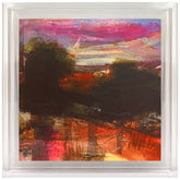 Rugged IV - High Resolution Giclee Printed Canvas Framed in Contemporary Clear Acrylic Frame